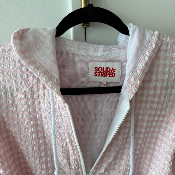 Sold & Striped Pink Gingham Wind Breaker Jacket - Picture 4 of 9